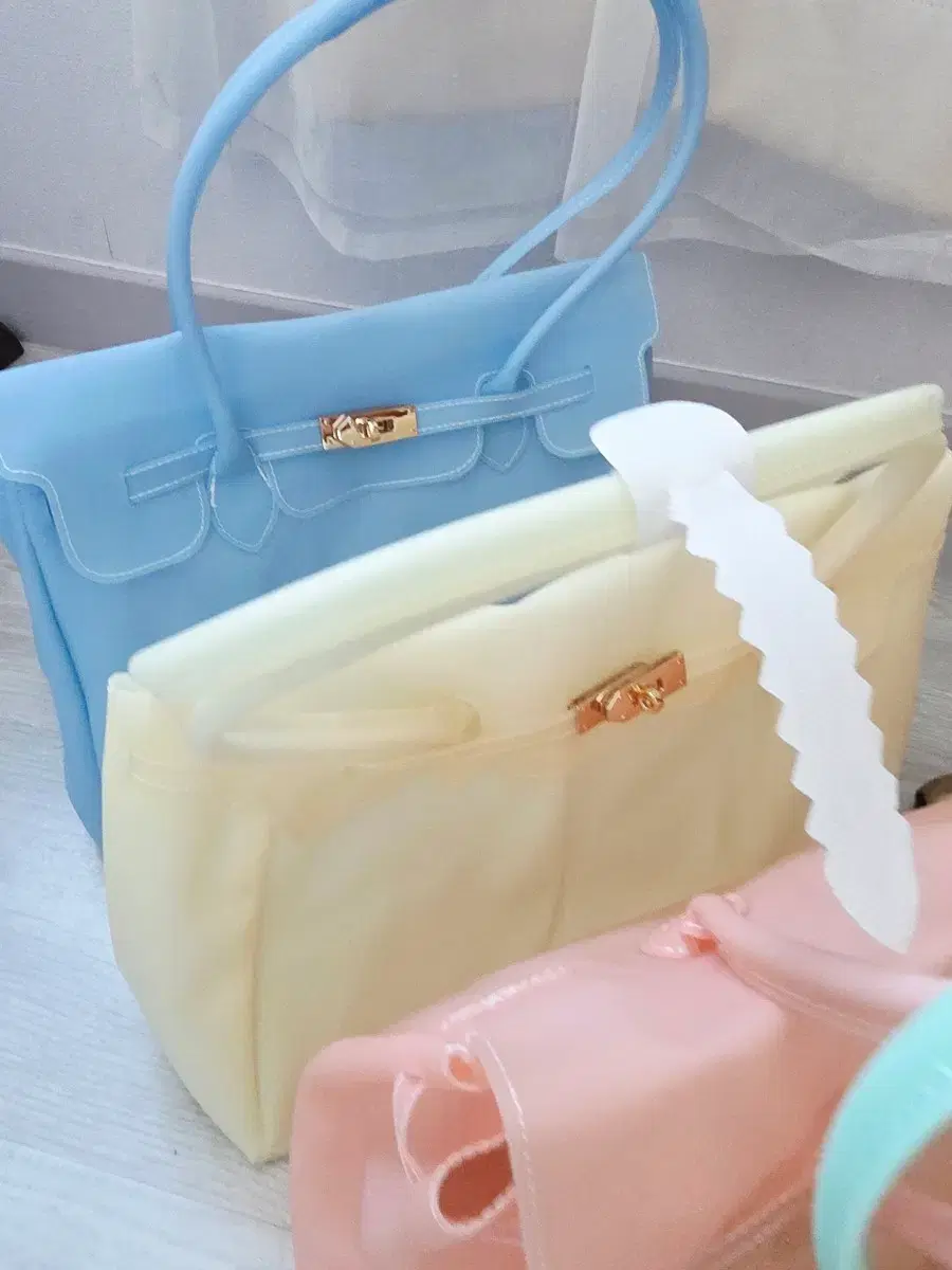 ゼリーバーキンバッグパーキンバッグㅡブルーy2k